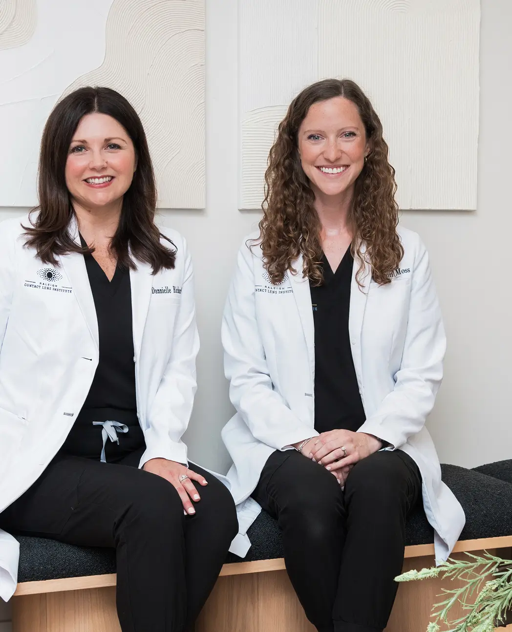 Dr. Dannielle Richard and Dr. Madison Moss at The Raleigh Contact Lens Institute