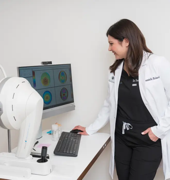 Pentacam AXL Wave Diagnostic Device at Raleigh Contact Lens Institute
